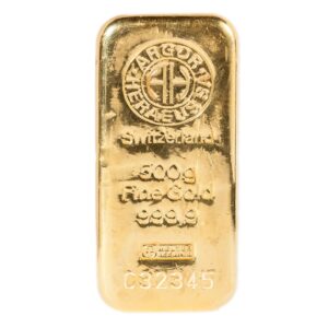 naložbeno zlato zlata palica 0.5kg 500g Argor Heraeus